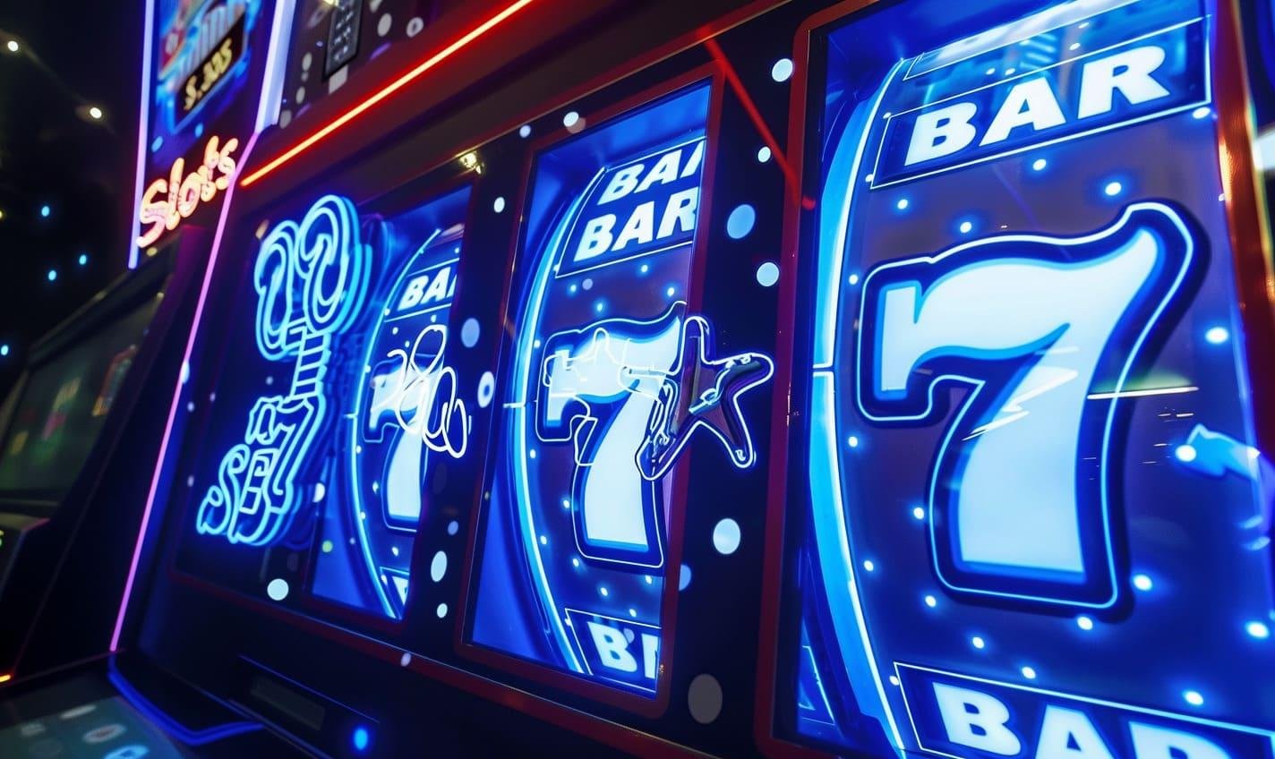 Slot ဂိမ်း screen ပေါ်တွင် free spin feature အလုပ်လုပ်နေသော ပုံ
